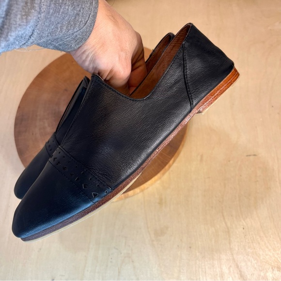 *Bali Elf | Black Leather Handmade Cap Toe Loafers Size 9.5 - Picture 15 of 16